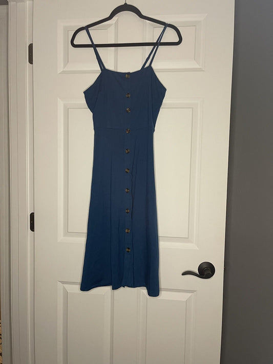 Berry Sleeveless Dress Small Cyan Colored Nwt 