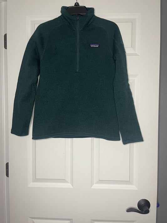 Patagonia half zip sweatshirt small green 