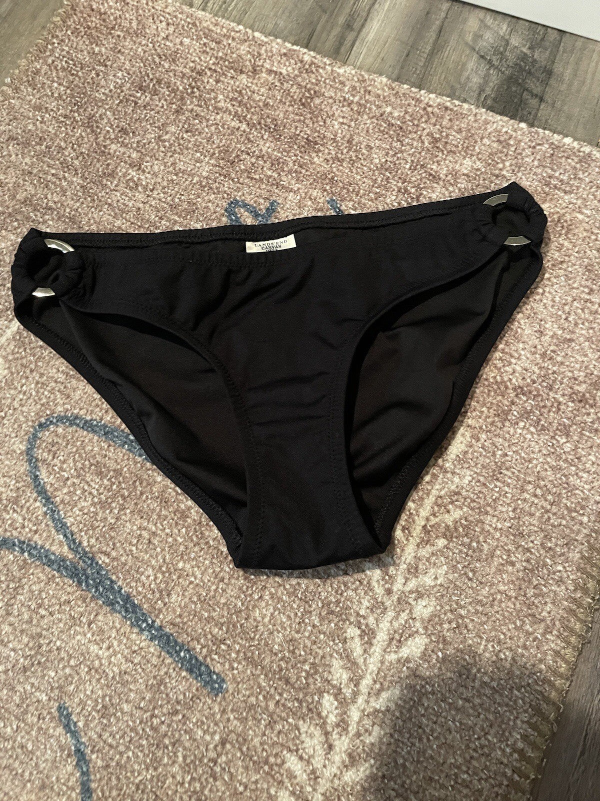 Lands End Swimsuit Bottoms Small Black 