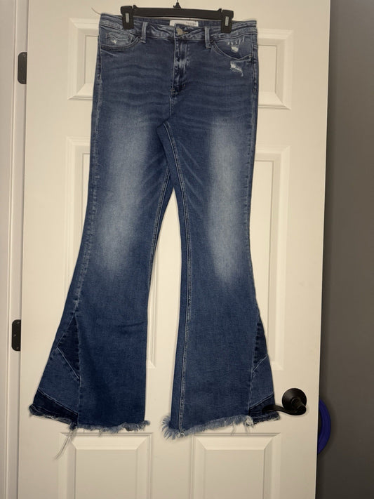 Bridge By Gly High Rise Flare Jeans Size 30 Blue 
