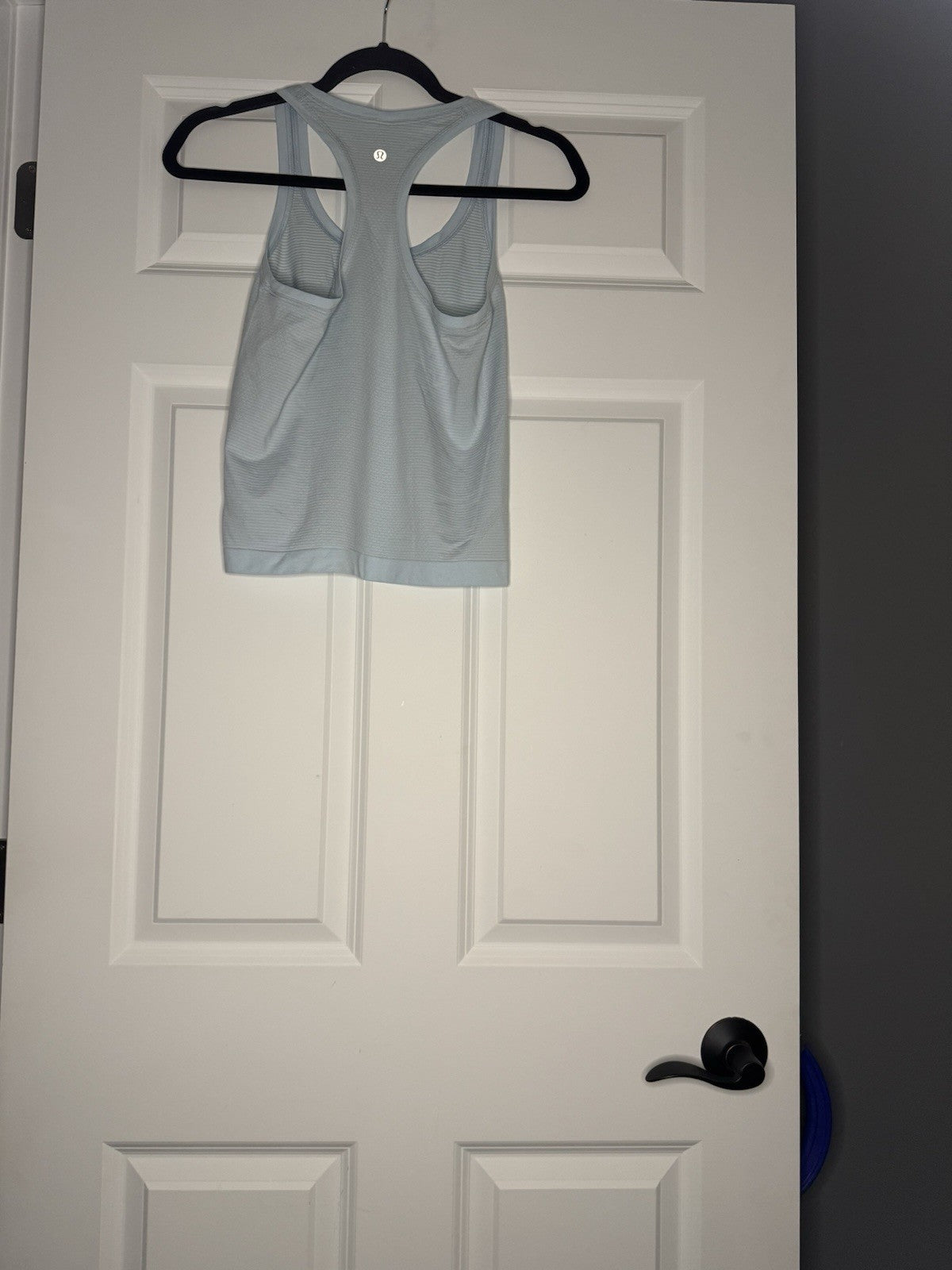 Lululemon Racerback Tank Light Blue Striped Size 4