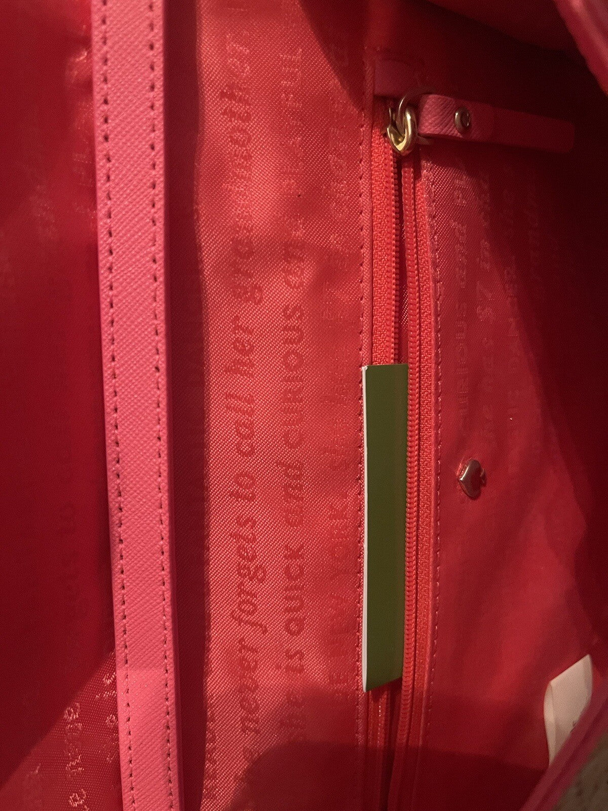 Kate Spade Crossbody Purse Neon Pink And Brown Cork Barely Used