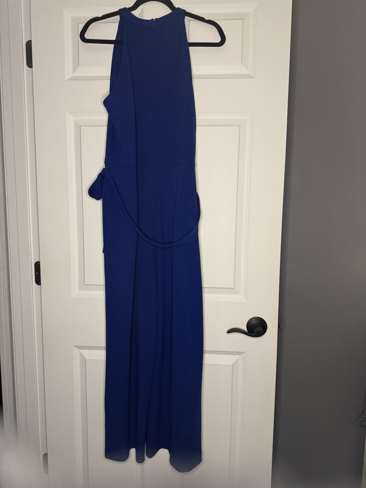 Tommy Hilfiger Sleeveless Jumpsuit W Belt Size 16 Pretty Blue 