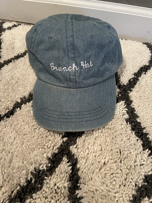 David And Young Brunch Hat Blue Jean Material 