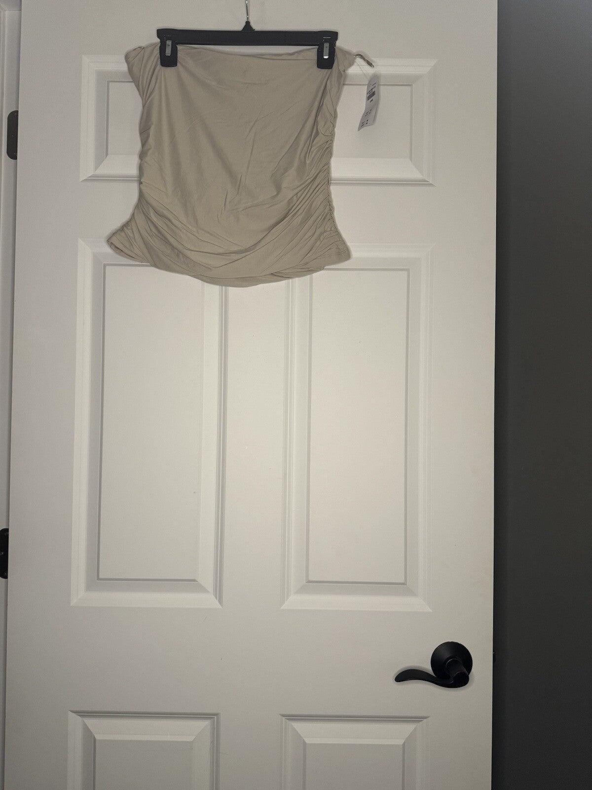 Abercrombie And Fitch Tube Top Large Beige Nwt 