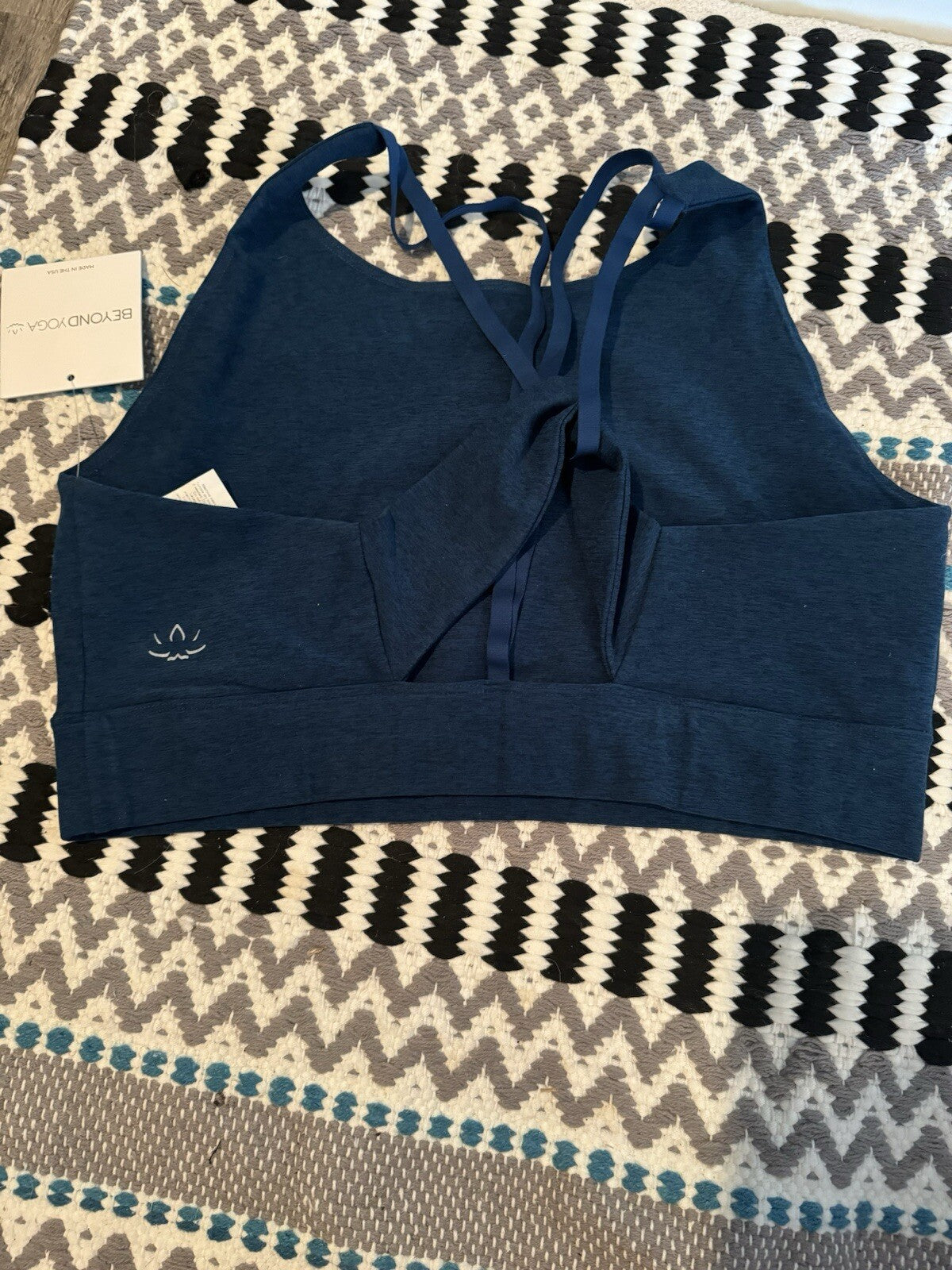 Beyond Yoga Sports Bra Xl Blueish Green Heathered Xl Nwt 