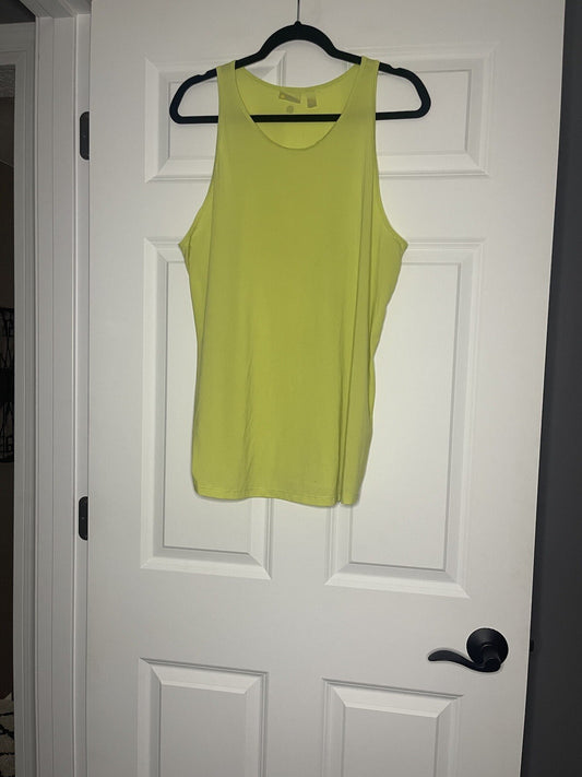 Zella large active tank yellowish green 