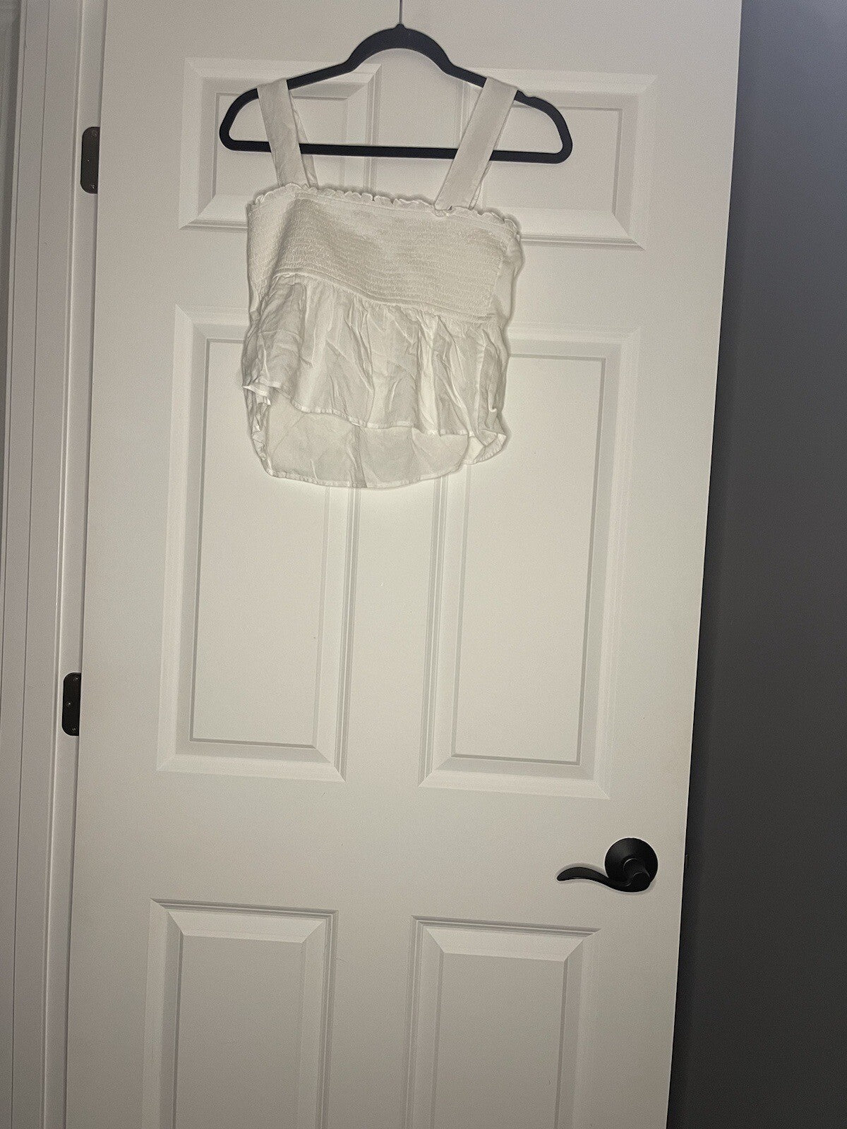 American Eagle Bsleeveless Blouse White Medium New With Tags 