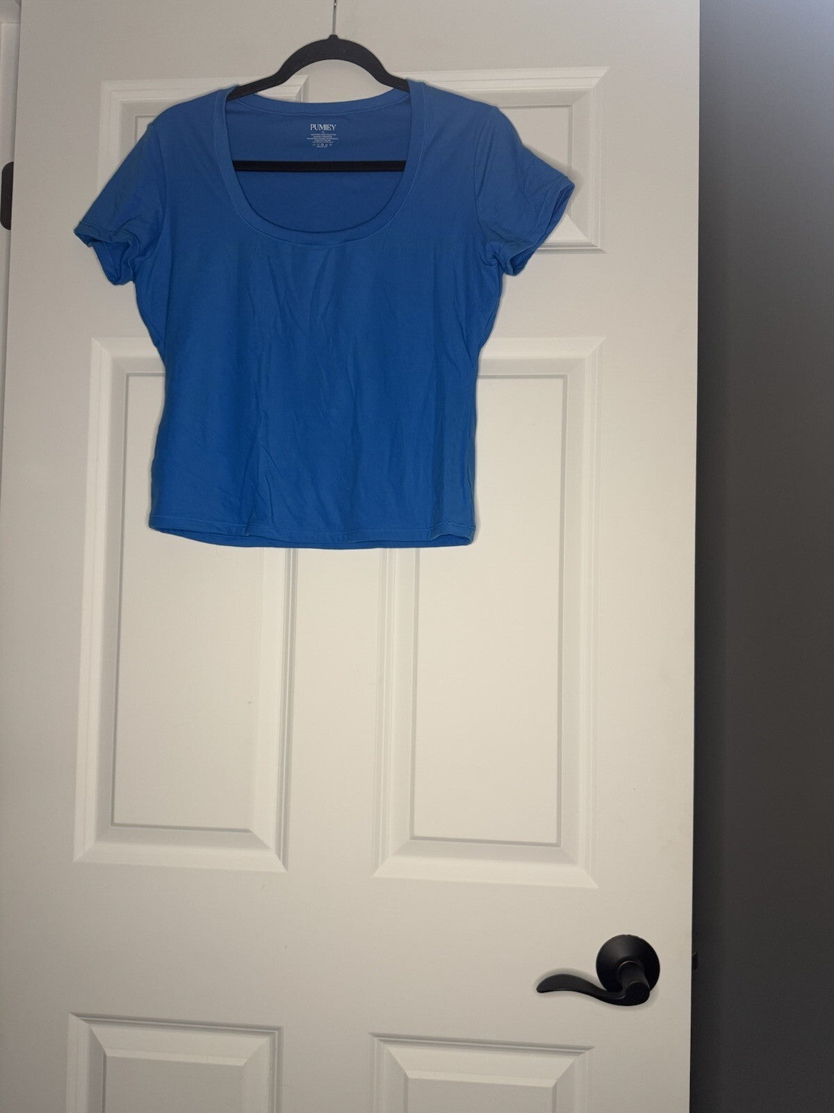 Pumiey Short Sleeve Top Xl Blue 