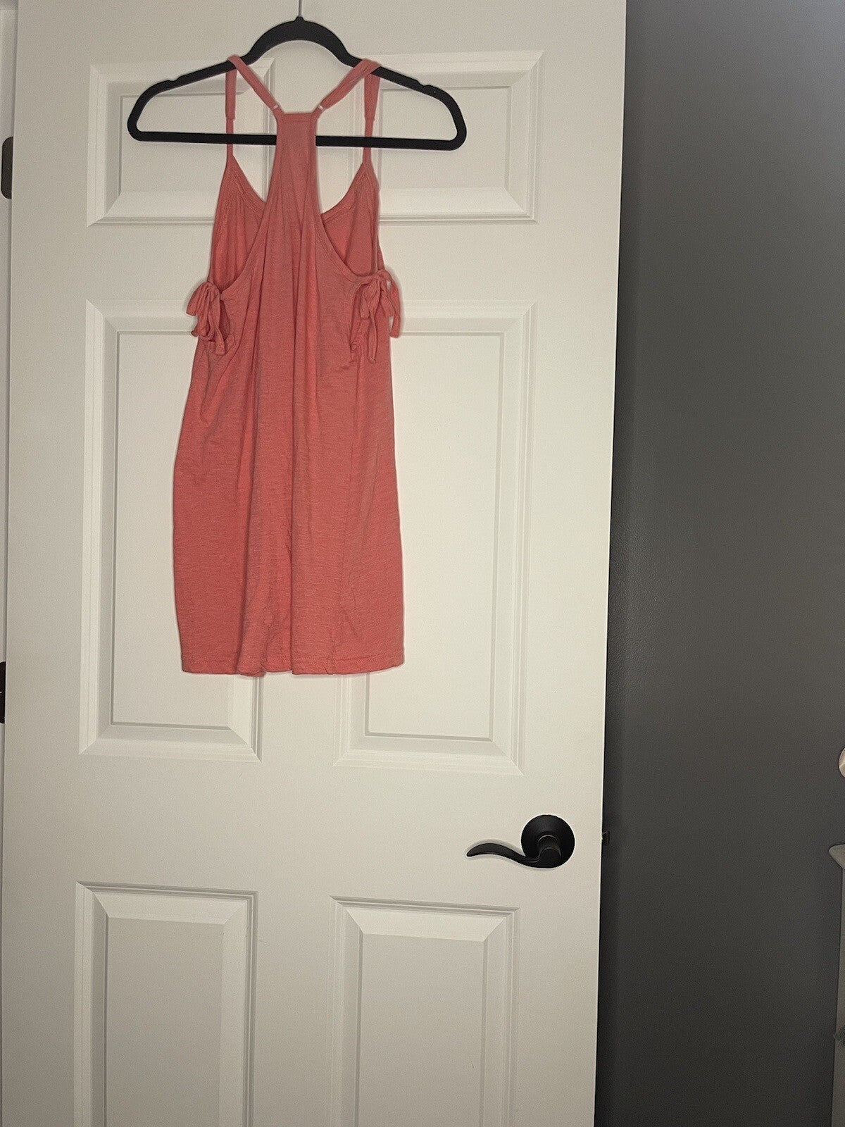 Lagaci Swimsuit Coverup Medium Light Blue With Coral Stitching 