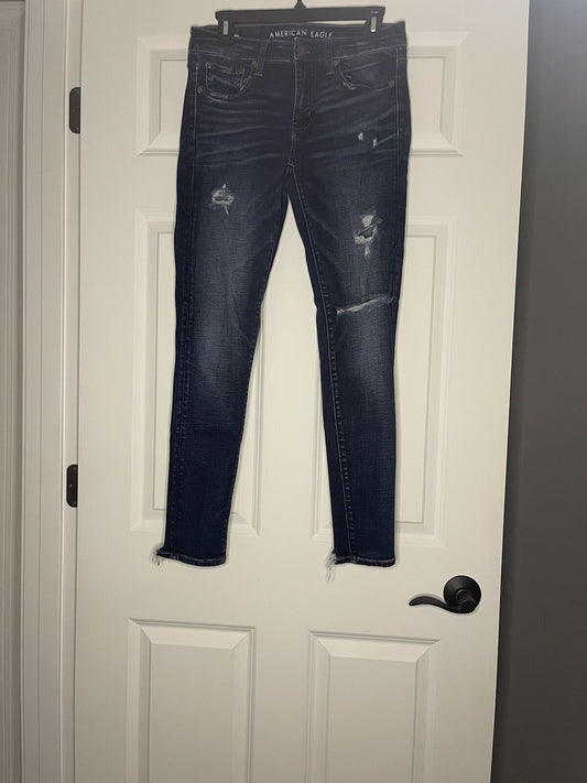 American Eagle Super Stretch Jegging Jeans 6 Regular Distressed
