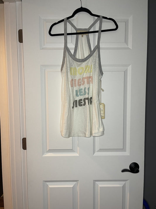 Pj salvage pajama tank xl more fiesta less siesta NWT