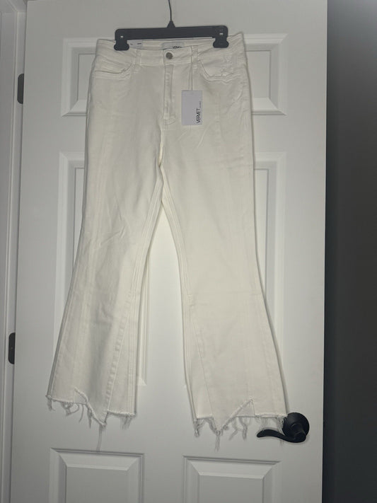 Vervet Selena Sculpt Super High Rise Flare Jeans 29 Off White Nwt 