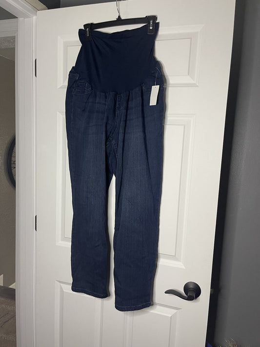 Indigo blue jeans with elastic waistband 3x blue NWT