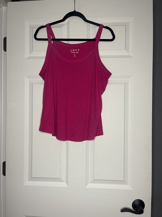 Loft vintage soft tank top xl pink