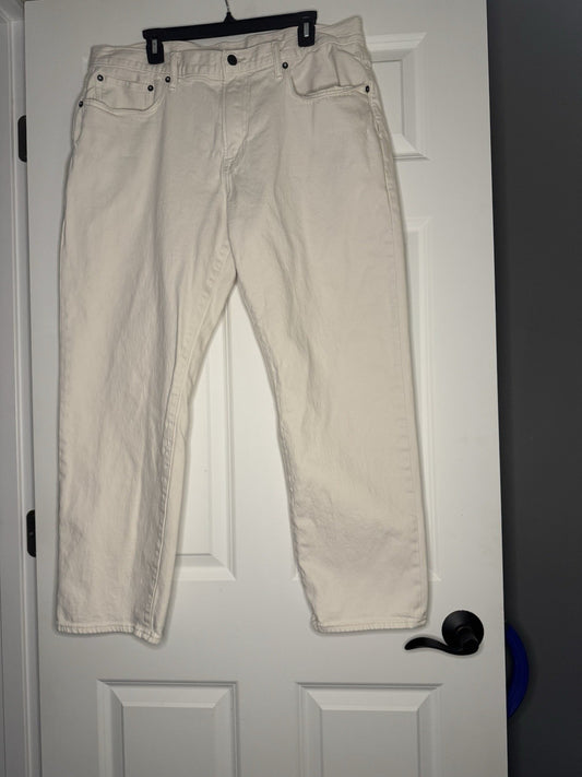 Gap Straight Gapflex 38/30 Men’s Jeans Cream