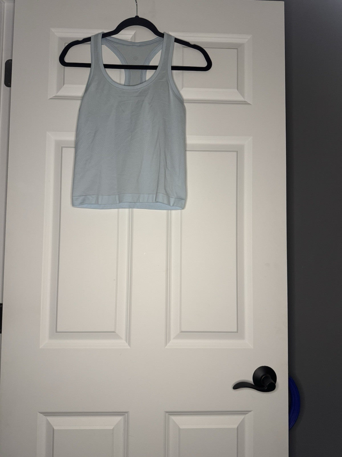 Lululemon Racerback Tank Light Blue Striped Size 4
