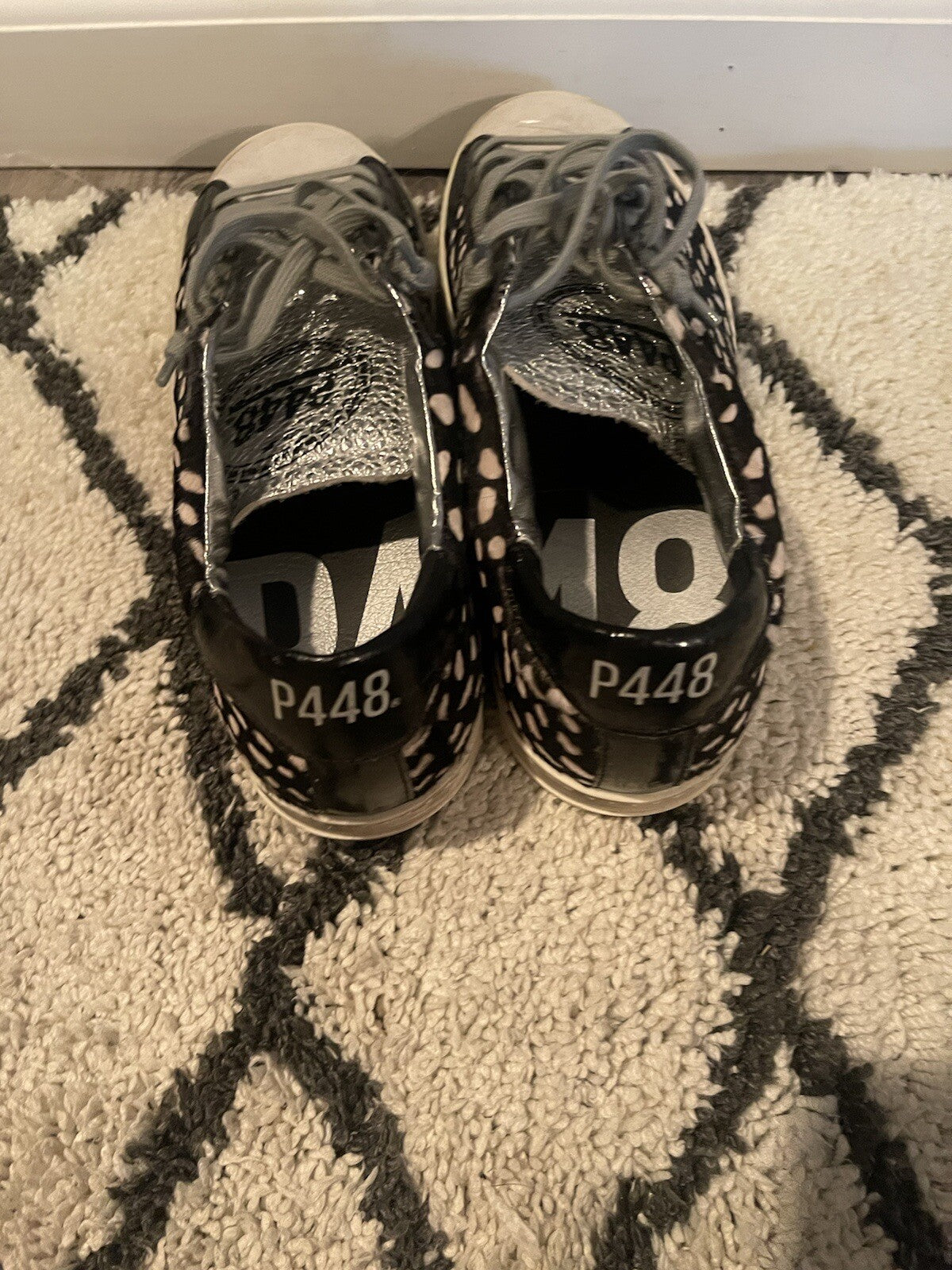 P448 John Calf Hair Spotted Cowiena Spotted Sneaker Size 41