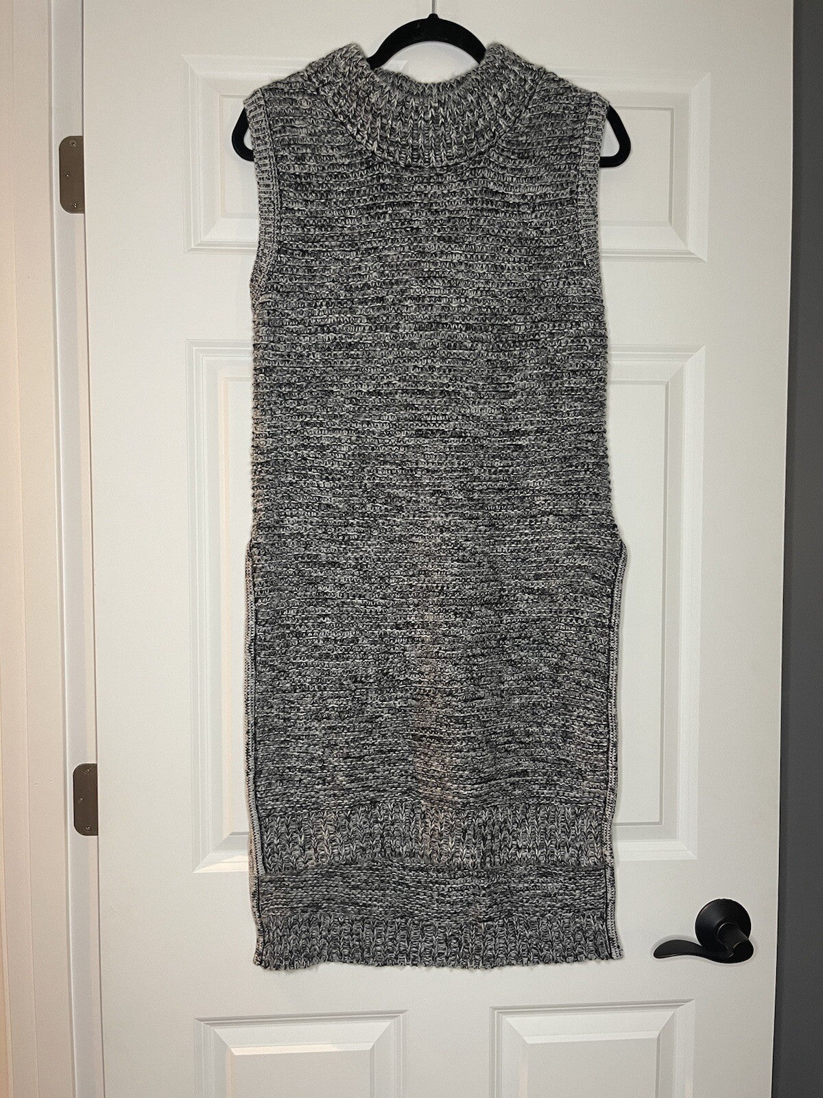 Elan Evereve sleeveless sweater dress small gray white mix NWT