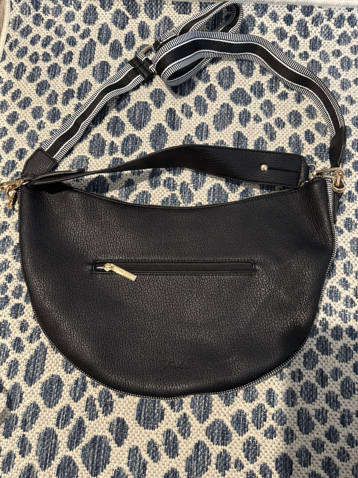 Mali And Lili Purse Black And White Shoulder Or Crossbody New