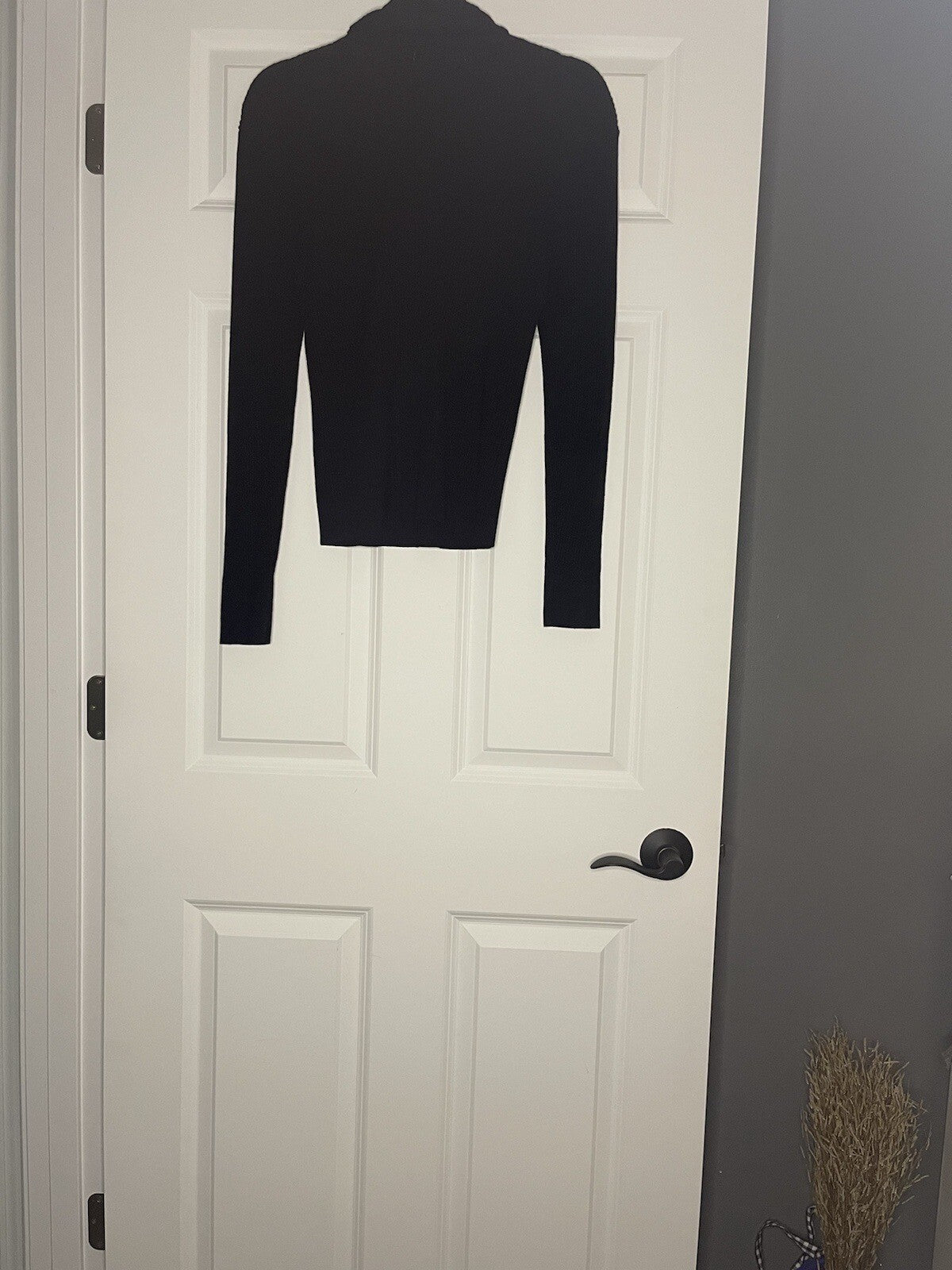 Abercrombie And Fitch Large Ribbed Turtleneck Sweater Black 