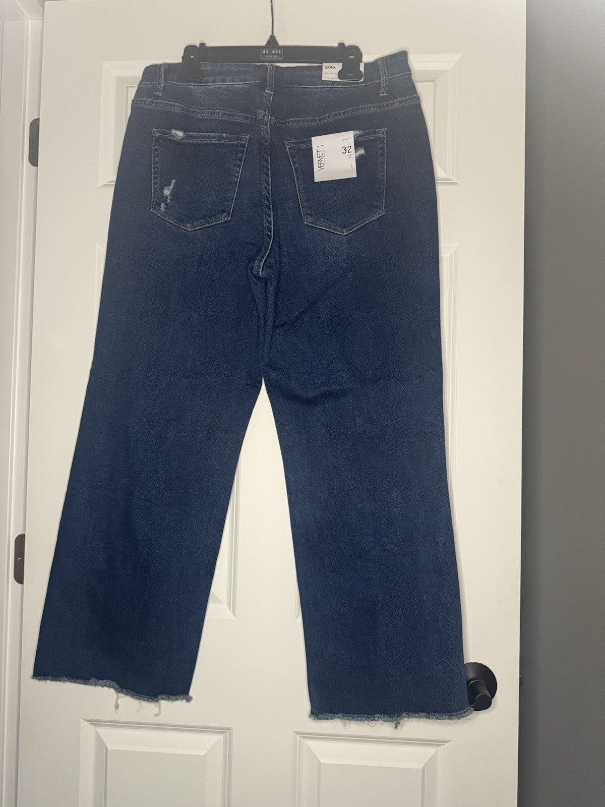 Vervet Leona Super High Rise Stretch Straight Jeans 32 Nwt