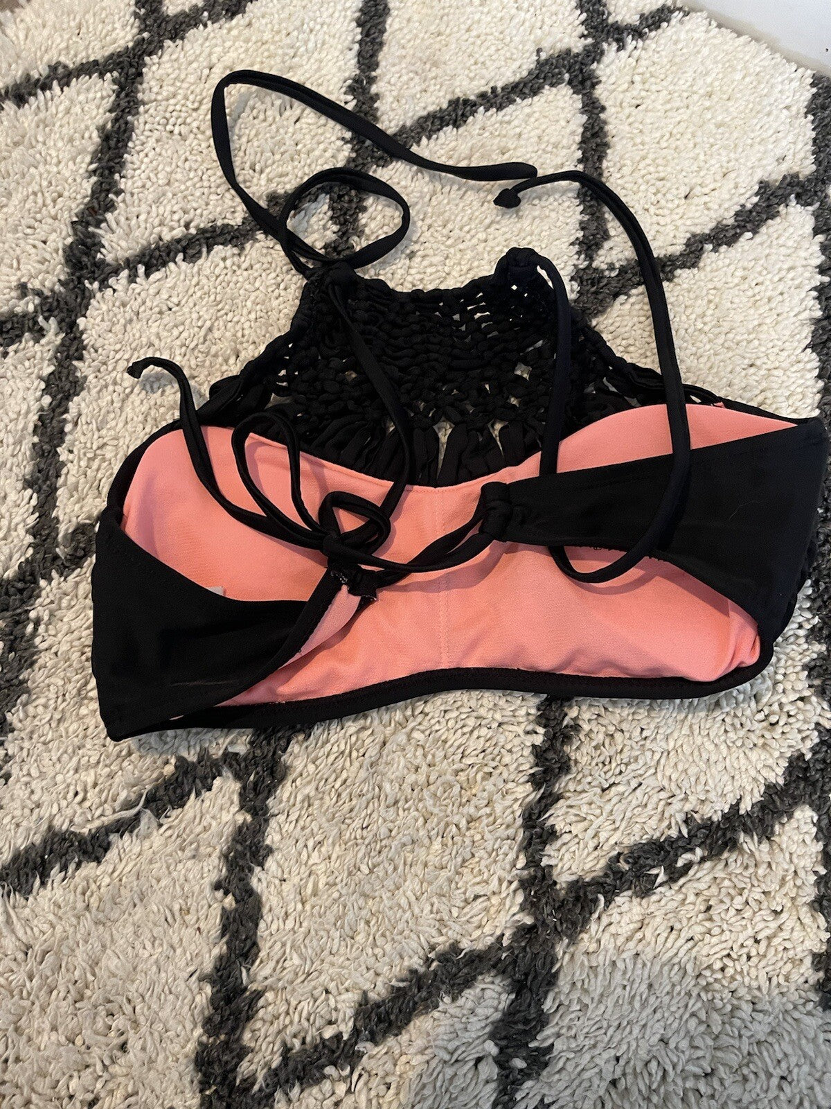 Xhilaration Swimsuit Top Black Medium 