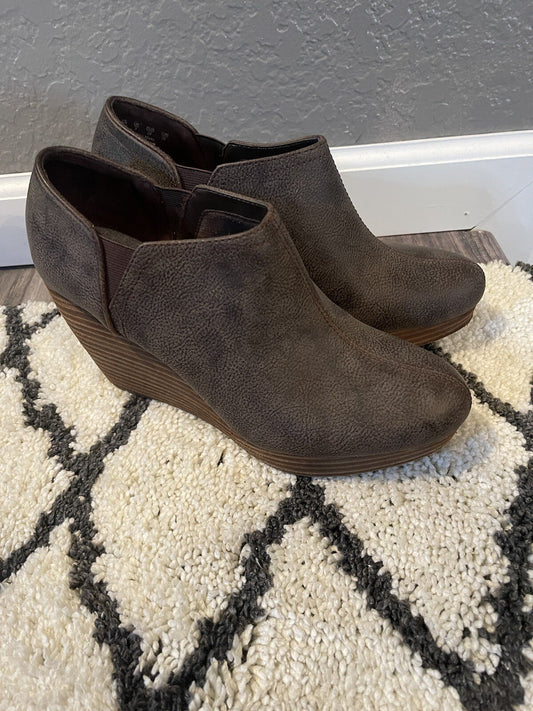 Dr Scholls Memory Foam Cool Fit Booties Size 9 Brown
