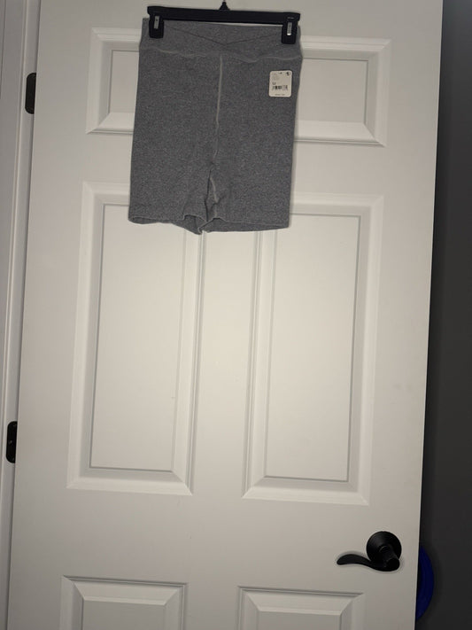 Free People Movement Ribbed Gray Shorts Medium Nwt 