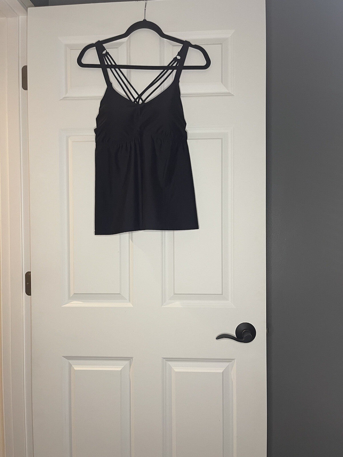 Torrid Active Swimsuit Tankini Top Size 0 Black Nwt 74.50