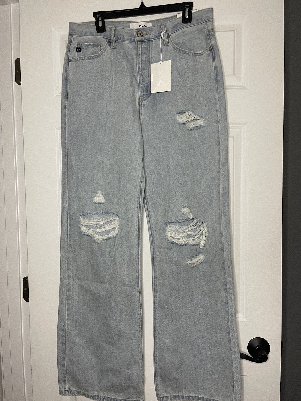 Kancan 90’s Flare 13/30 Jeans Light Wash Distressed Nwt 