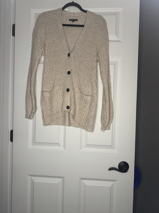American Eagle XS Cardigan Beige Cream Mix 