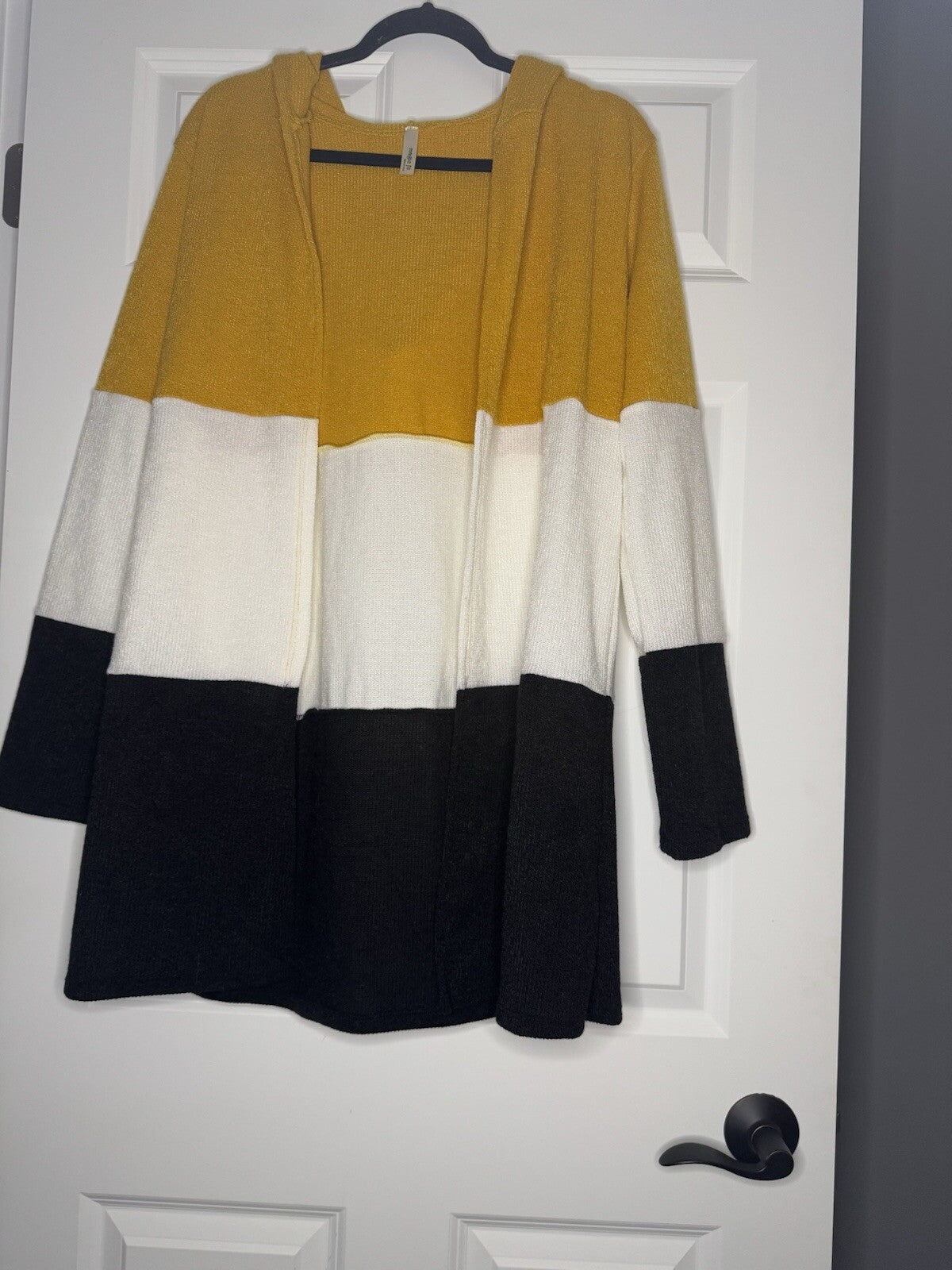 Magic Fit Cardigan With Hood Xl Yellow Black White 