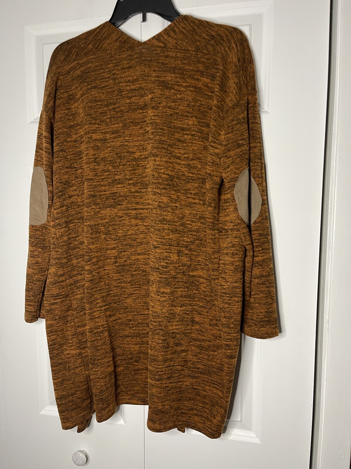 Reborn J cardigan sweater orangish brown small with pockets