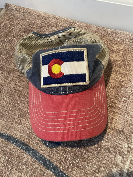 Colorado red white blue yellow baseball cap