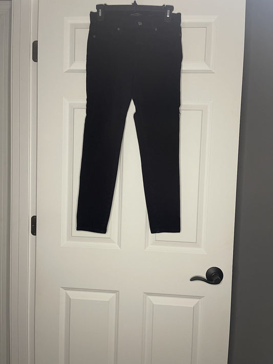 Banana Republic Premium Denim Midrise Skinny Jean 26 Regular Black