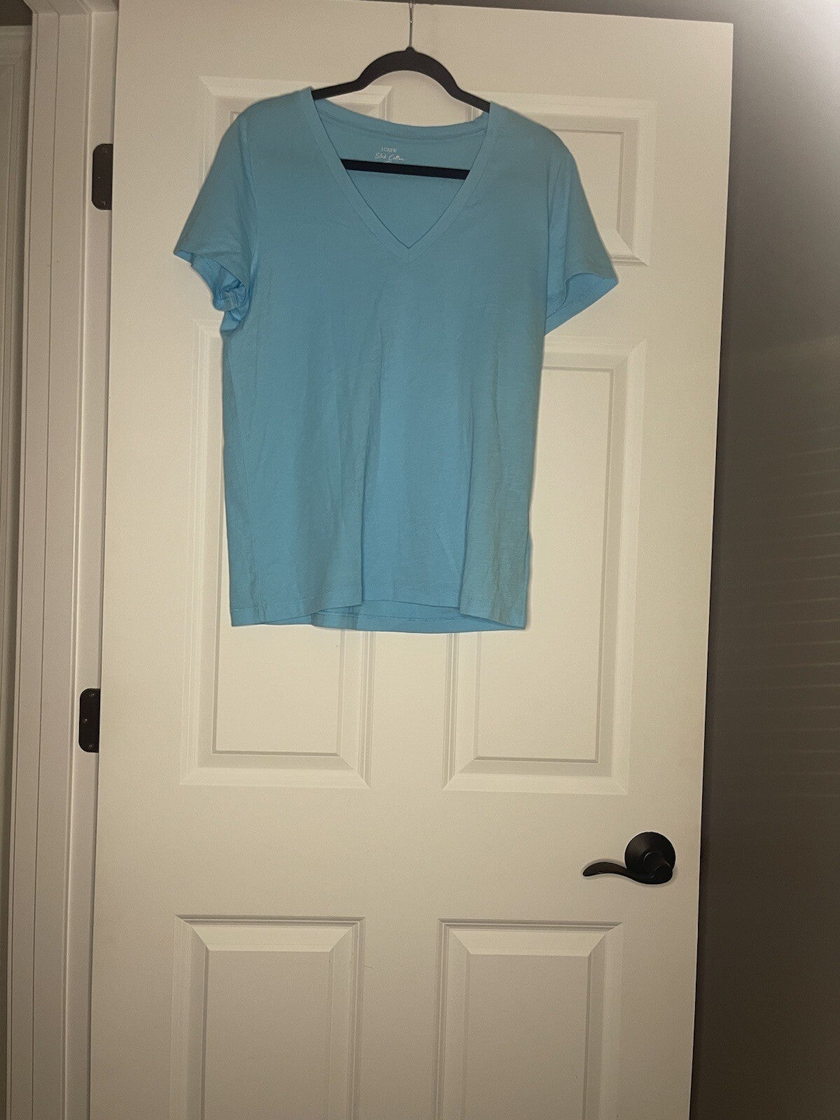 J Crew V Neck T Shirt Xl Blue Nwt 