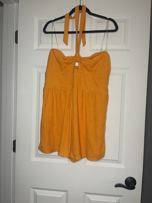 Wild Fable Swimsuit Coverup Romper XXL Orange Nwt 