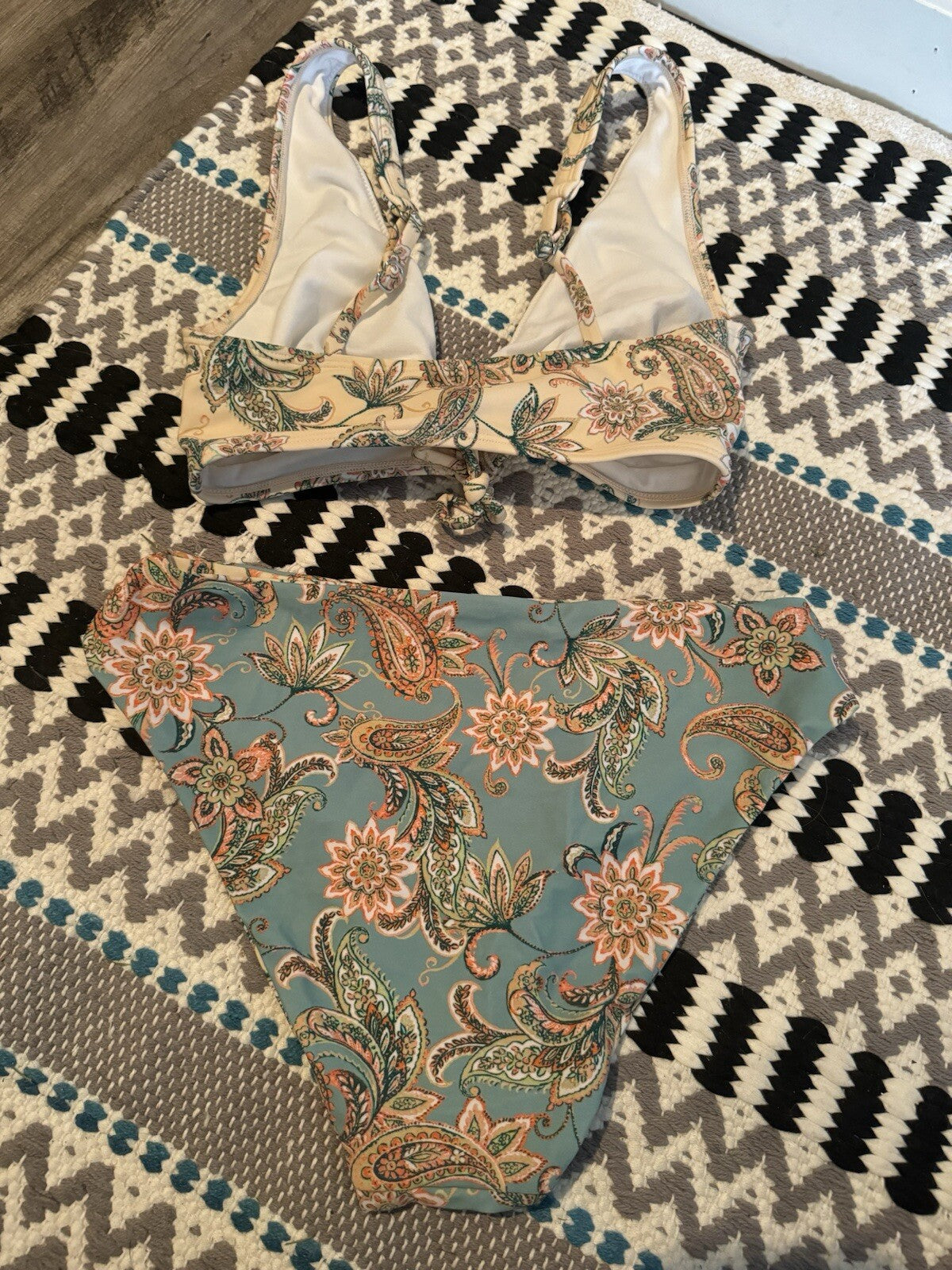 Unbranded 2 Piece Bikini Small Reversible Bottoms 