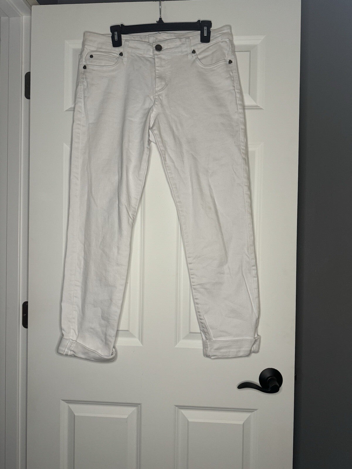 Kut From Kloth Diana Skinny Jeans White Size 12 