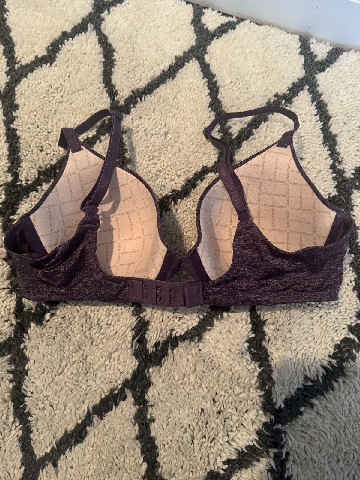Victorias Secret Uplift Semi Demi Bra 34c Purple Heathered 34c 