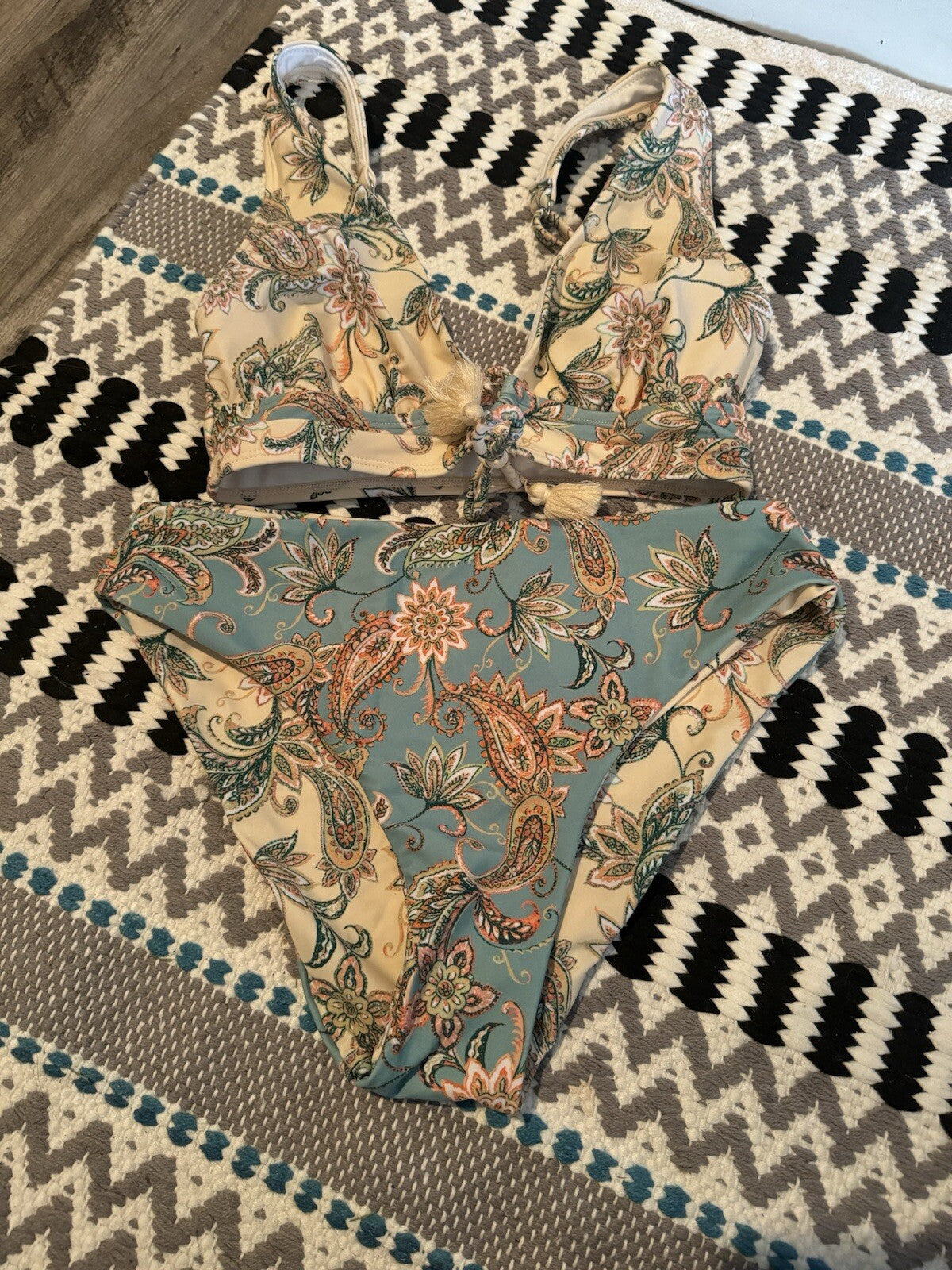 Unbranded 2 Piece Bikini Small Reversible Bottoms 