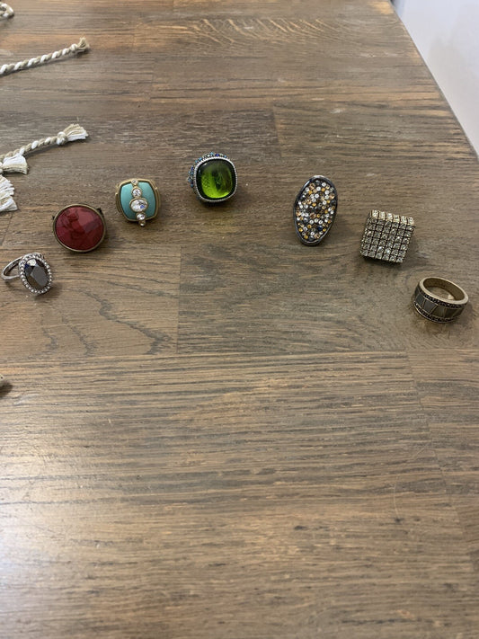 Lia Sophia Rings (Lot Of 7) Size 7  Some Never Worn Some Worn A Few Times