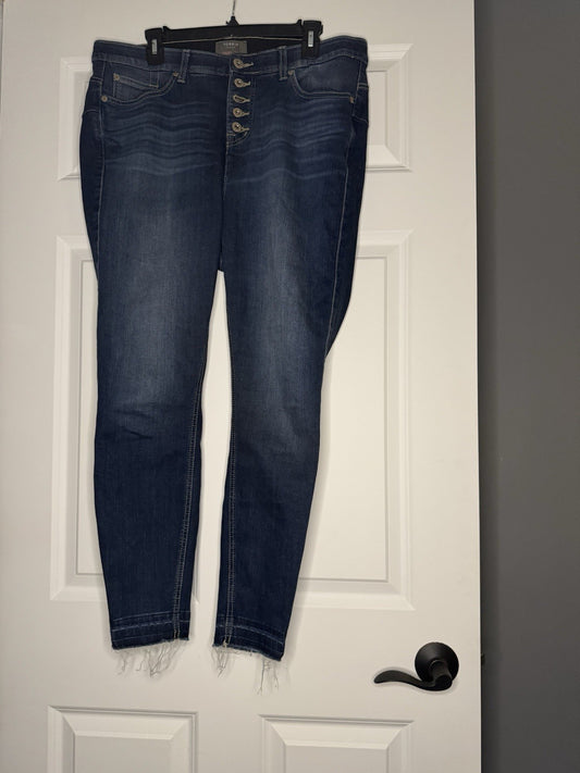 Torrid Bombshell Skinny Jeans 16 Regular Blue