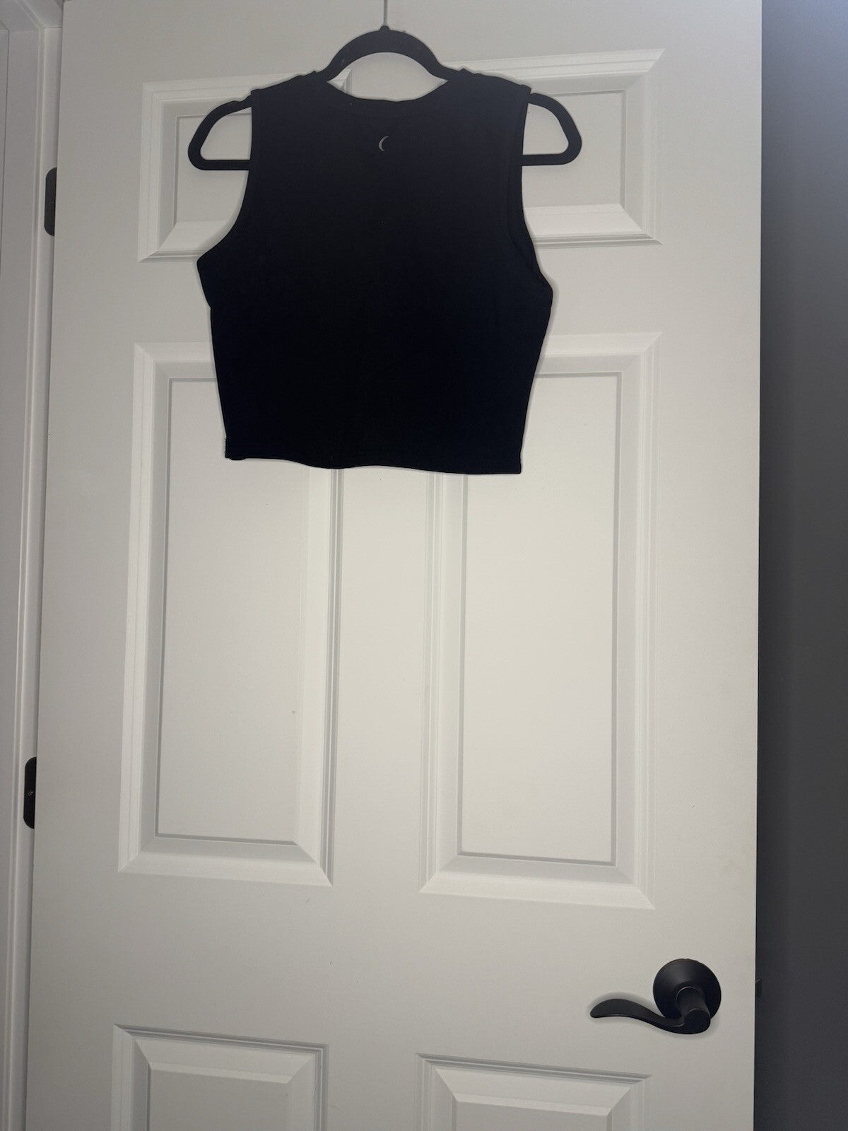 Zyia Crop Tank Top Black Xl 