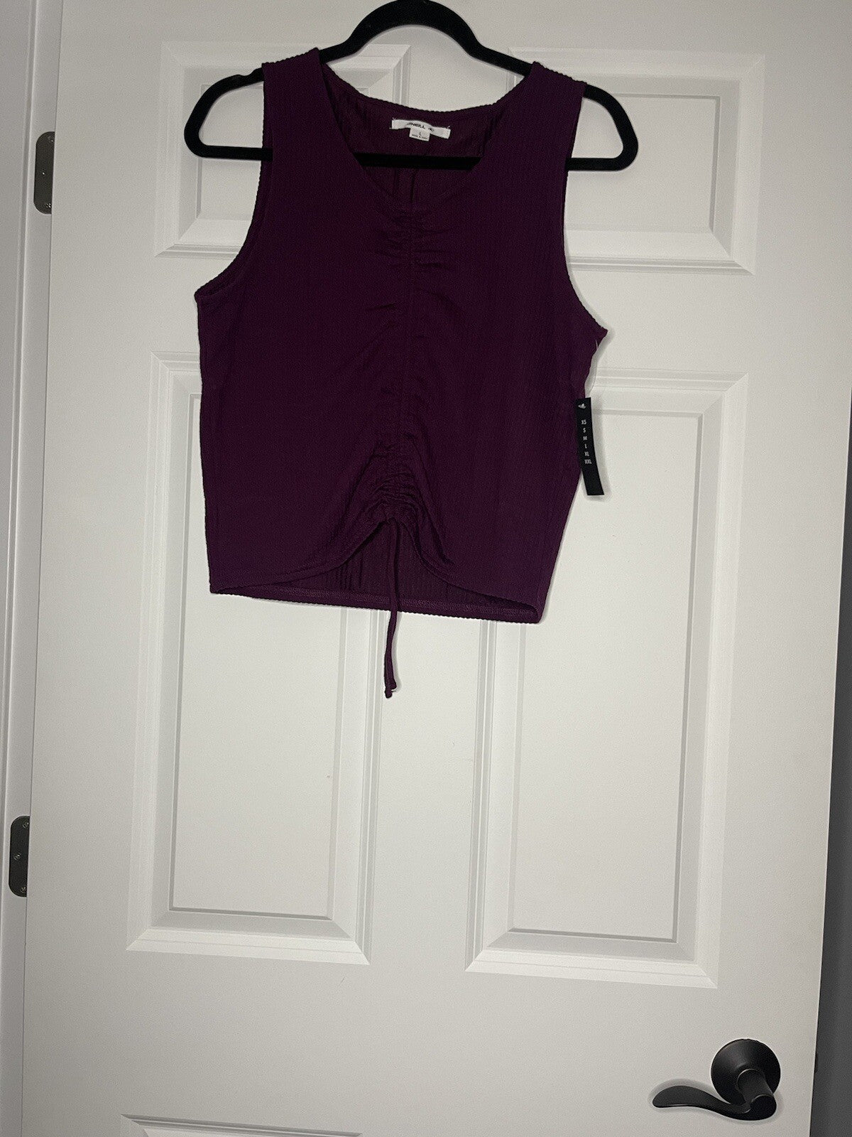 O’Neill Sleeveless Blouse Dark Purple Large Nwt 