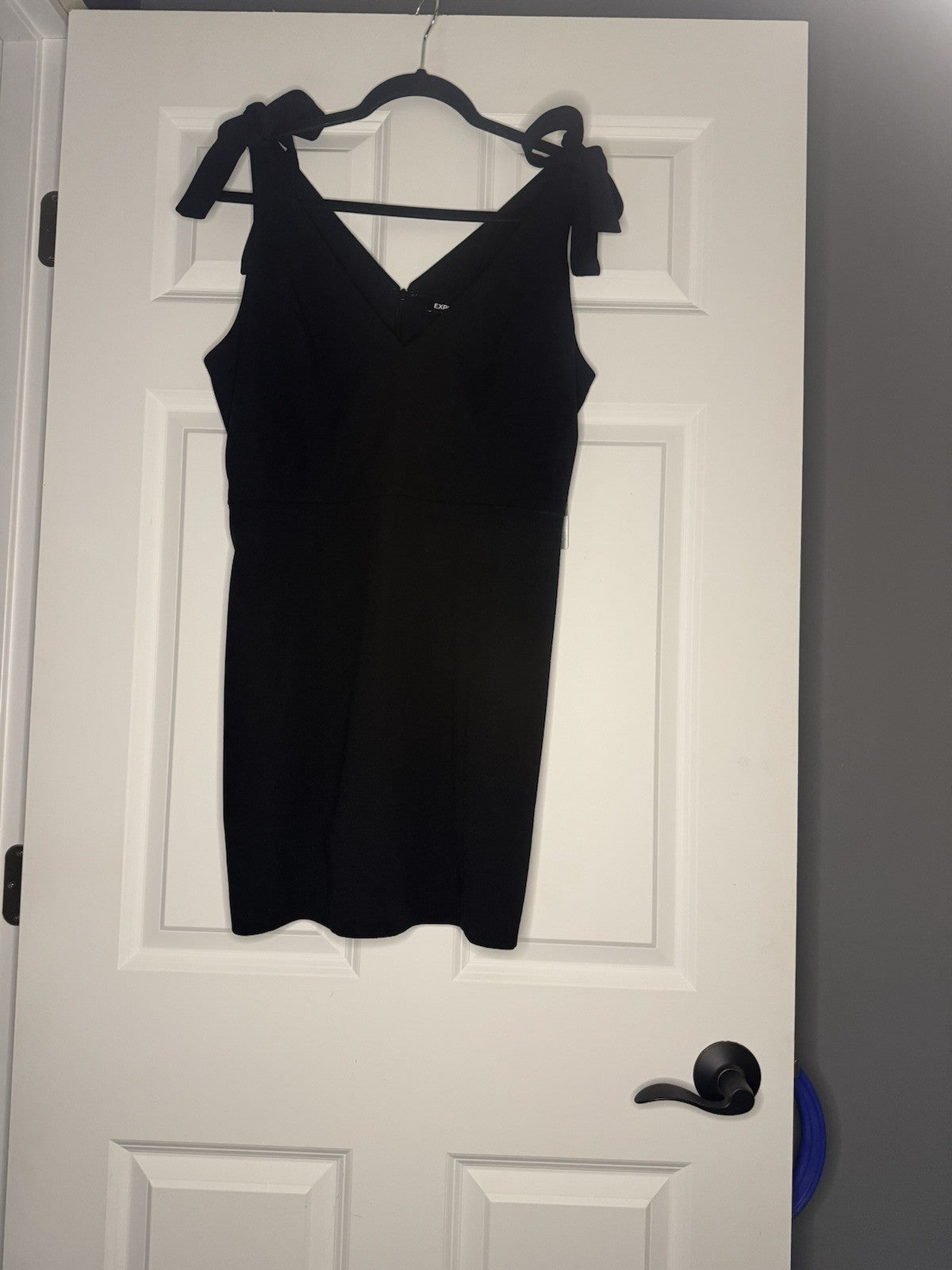Express Sleeveless Dress Tie Straps Large Black Nwt 98.00