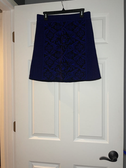 Akini skirt black and violet print medium NWT 