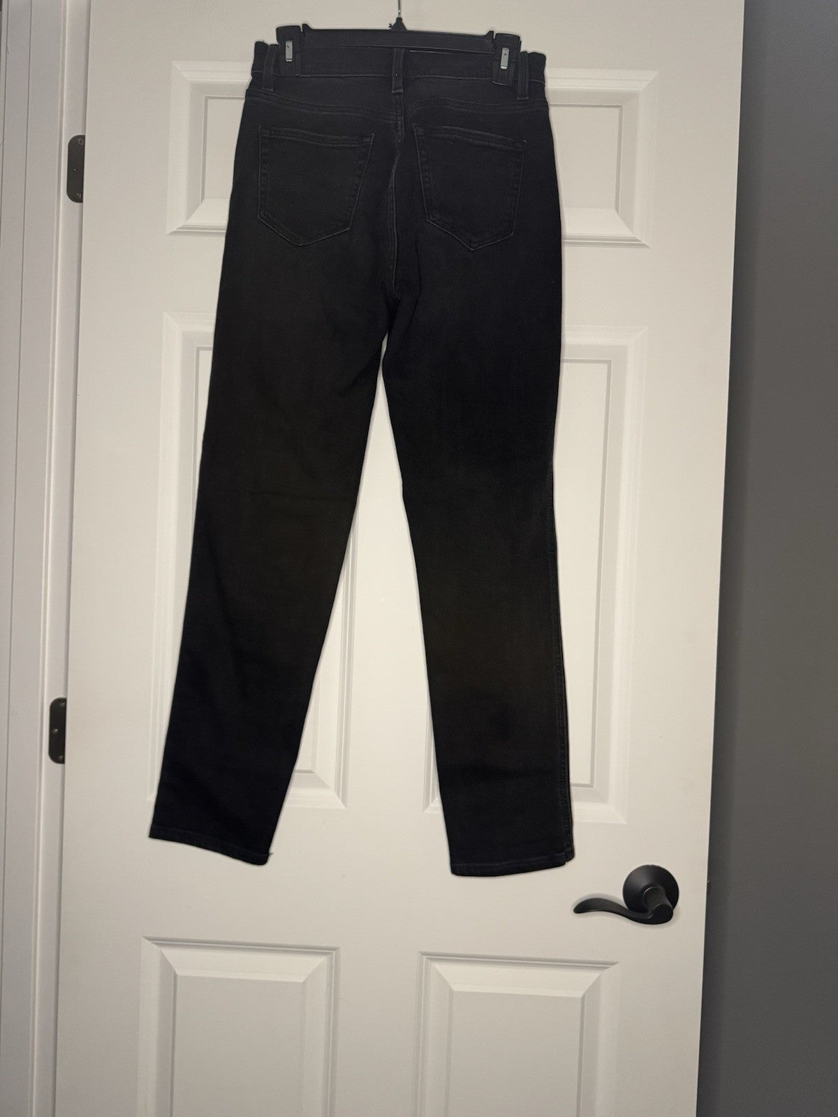 Eunina High Rise Boyfriend Jeans Size 1 Distressed Black