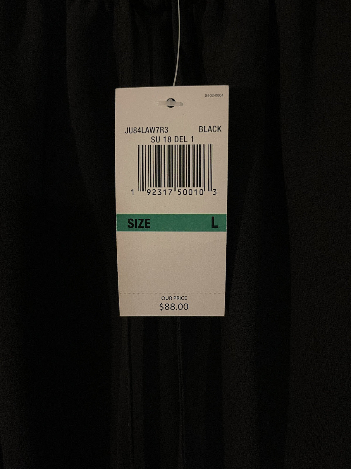 Michael Kors long sleeve blouse boho sleeves large black nwt